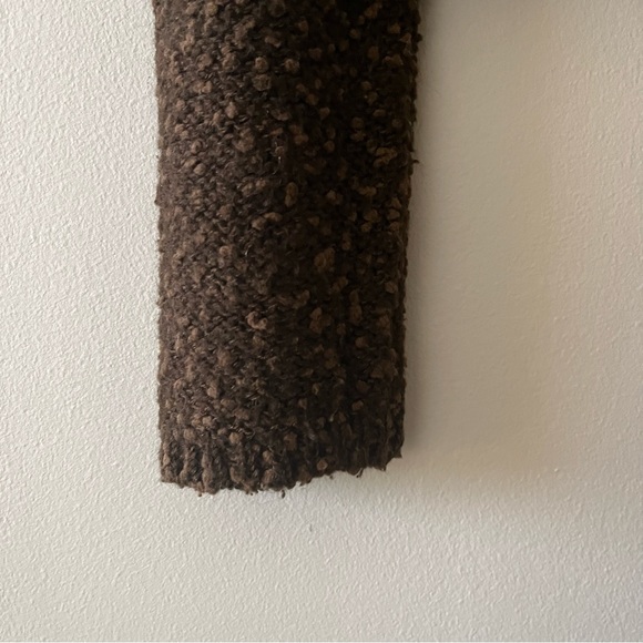 Sisley Cropped Chocolate Brown Sweater - Picture 5 of 8